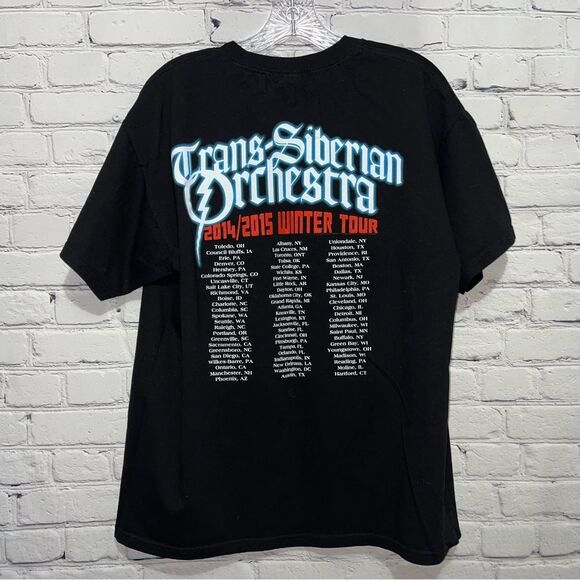 Vintage Y2K Trans-Siberian Orchestra Official Tour T-Shirt Size Large Unisex - Picture 2 of 15